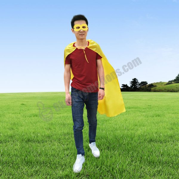 Adult Customized Imprinting Logo Promotional Tradeshow Advertisement Superhero Capes Marketing Cloaks Products Popularization Publicity Giveaways
