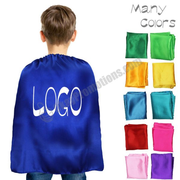 Children Personalized Logo Imprinted Marketing Tradeshow Advertisement Promotional Kids Superhero Capes Sales Events Giveaway Gifts