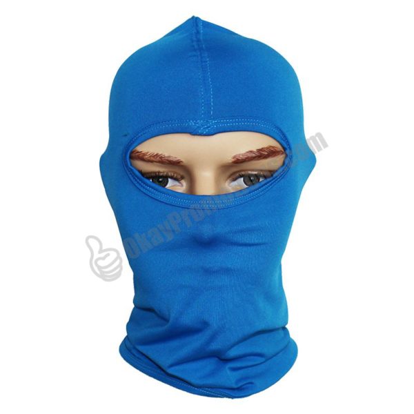 Blue Promotional Personalized Logo Wrapped Advertising Masks Marketing Giveaways Masquerade Party Masks Promos